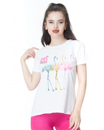 Flamingo Baskılı Tshirt 